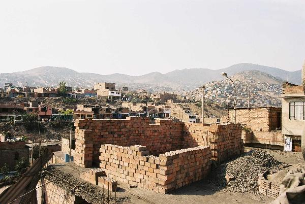 View across the shanty town